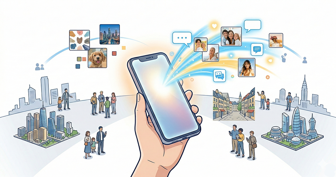 指先ひとつで、世界とつながる時代に